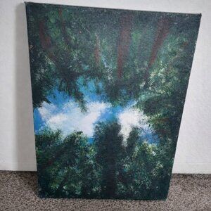 Forest painting – Original Acrylic Portrait